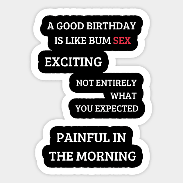 Best Funny Gift Idea for Wife Birthday Sticker by MadArting1557